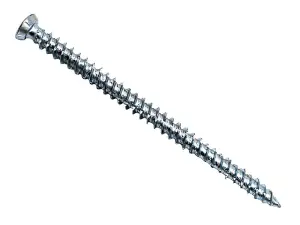 Premium Self Tapping Concrete Frame Screws 7.5 x 112mm - 100 Pack for Durable Construction