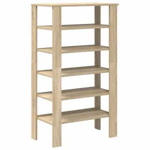 Berkfield Shoe Rack Sonoma Oak 61x32x105 cm Engineered Wood