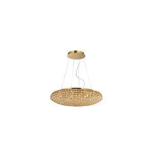 Luminosa King  12 Light  Large Ceiling Pendant Gold, G9