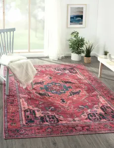 Ayla Red Persian Medium Rug, (L)170cm x (W)120cm