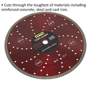 Turbo Allmat 300mm Diamond Blade for Stone, Concrete & Metal Cutting