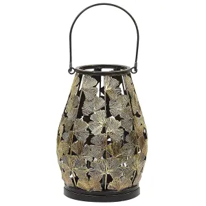 Beliani Retro Lantern SOMERSET Metal Gold