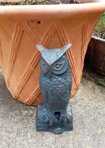 Long Eared Owl Garden Sculpture Outdoor Figurine