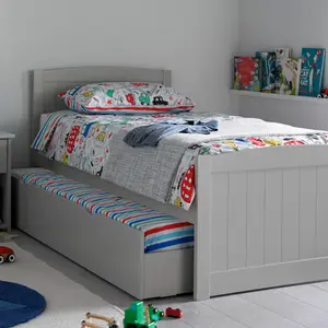 Portland Grey Bed With Liv & Lou Guest Underbed Frame Only