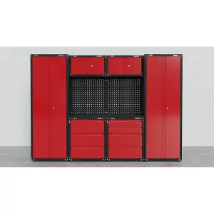 Sealey American Pro 2.6m Modular Storage System 665mm - Red APMS80COMBO2