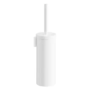 Smedbo Toilet Brush and Container with Square Wall Mount Plate