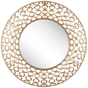 Wall Mirror BOURDON Metal Gold