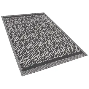 Outdoor Area Rug 120 x 180 cm Black BARMER