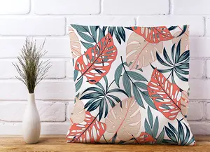 Tropical Leaf Pattern Cushions 45cm x 45cm