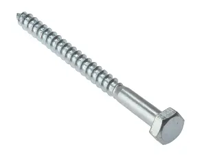 ForgeFix 10CS860 Coach Screw Hexagon Head Single Thread ZP M8 x 60mm Bag 10 FORCS860G