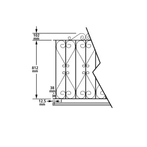 REGA Metal Scroll Double Driveway Garden Gate 2743mm GAP x 914mm High RDZP16