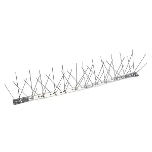 Fixman Stainless Steel Bird Spikes 10pk - 500mm (4 Spike)