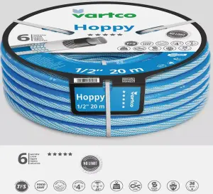 Garden Hose Heavy Duty Reel Reinforced Premium 20 Metre 1/2" - 12mm