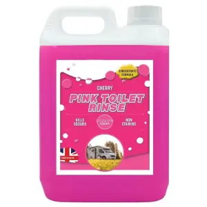 1x 5L Powerful Pink Disinfectant For Portable Toilets & Motor Homes Concentrated Formula Targets Bad Odours