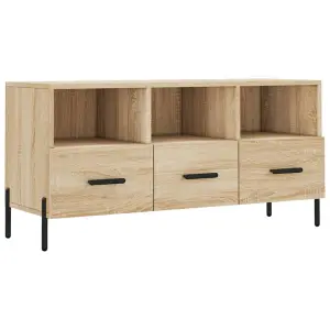 Berkfield TV Cabinet Sonoma Oak 102x36x50 cm Engineered Wood