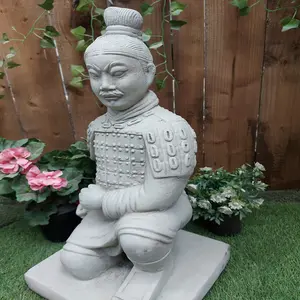 Stone Cast Japanese Samurai Garden Ornament