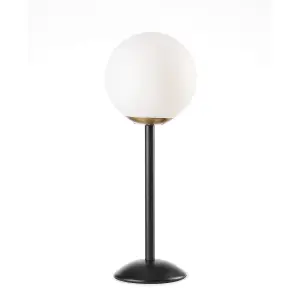 Luminosa Billo Globe Table Lamp Black, Brass