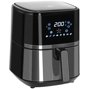 HOMCOM Air Fryer 4.5L 1500W with Digital Display Rapid Air Circulation Timer