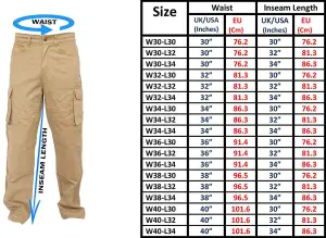 SSS Mens Work Trousers Cargo Multi Pockets Work Pants, Black, 40in Waist - 32in Leg - Regular