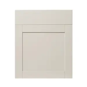 GoodHome Verbena Painted natural ash Matt cashmere Shaker Door & drawer 600mm