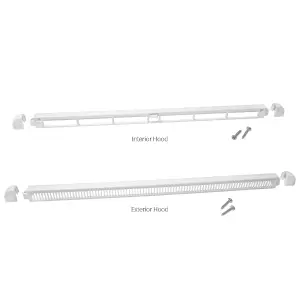 Simon Framevent Trickle Vent (3 Pack) - 3180EA (400mm), White