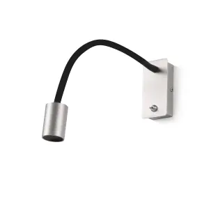 Luminosa Leser LED Indoor Wall Light Reading Lamp Satin Nickel