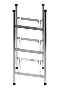 Maison by Premier Three Tiers Chrome Shoe Rack