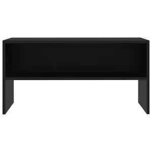 vidaXL TV Cabinet Black 80x40x40 cm Engineered Wood