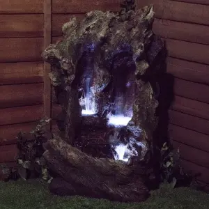 Primrose Colorado Falls Cascading Water Feature with Lights H98cm