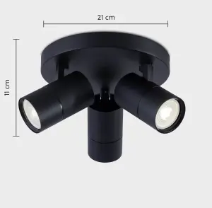 Harper Living 3 light Spot light, Black