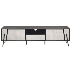 Beliani Modern TV Stand Light Grey BLACKPOOL