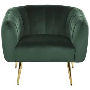 Armchair LACONIA Velvet Dark Green