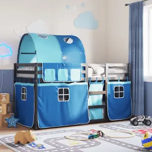 Berkfield Bunk Bed without Mattress Blue 90x200 cm Solid Wood Pine