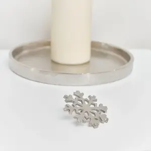 Melody Maison Silver Snowflake Candle Pin