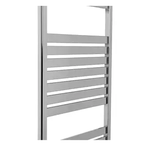 Rinse Flat Panel Chrome Towel Radiator Bathroom Heated Towel Rail 1800x600mm