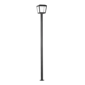 Luminosa Plaza Outdoor LED Lamp Post Dark Grey 18W 3000K IP54