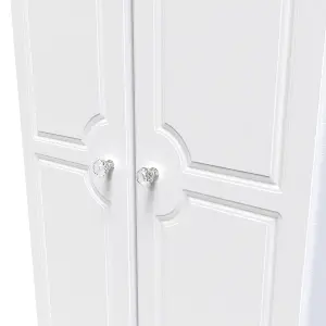 Stratford 2 Door Wardrobe in White Ash (Ready Assembled)