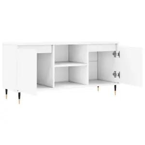 Berkfield TV Cabinet White 104x35x50 cm Engineered Wood