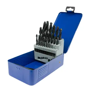 UK Drills HSS Drill Bit Set 25 from 1.0mm to 13mm For Steel Wood Plastic Drilling