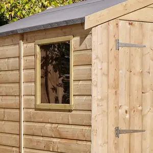 Cheshire 8 x 6 Shiplap Apex Shed Double Door with One Window