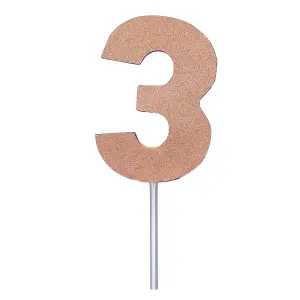 Bristol Novelty Diamond Number Cake Topper Rose Gold (6)