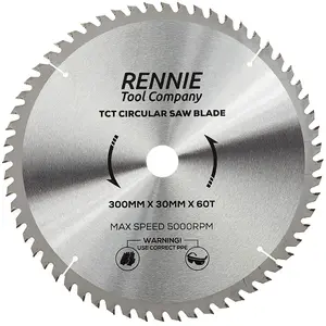 300mm x 60T TCT Circular Wood Saw Blade. Fits Bosch Makita Dewalt Circular Saws Etc