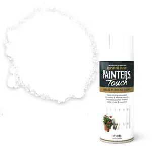 Rust-Oleum Painter's Touch White Matt Multi-surface Decorative spray paint, 400ml