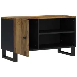 Berkfield TV Cabinet 80x33x46 cm Solid Wood Mango&Engineered Wood