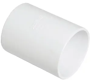 FloPlast 229412 White Solvent weld Waste pipe Coupler (Dia)40mm