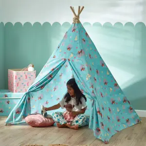 Disney Moana Kids Teepee Tent with Carry Bag - Easy to Assemble & Dismantle, Foldable & Portable Indoor Playhouse