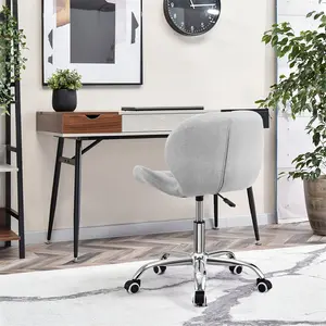 Erltrud Desk Chair Grey / Fabric