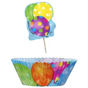 Unique Party Paper Muffin and Cupcake Cases Multicoloured (One Size)