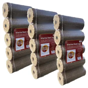 Warma Heat Logs Eco Briquettes Fuel Stove Wood Burner Fire Pits 3 Pack