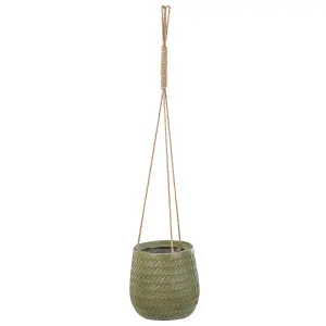 Hanging Plant Pot 20 cm Green LIVADIA